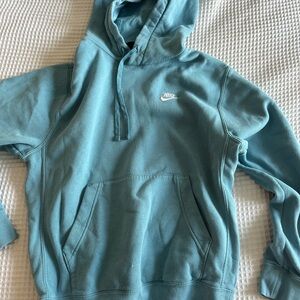 Nike Blue Fleece Hoodie Sweater